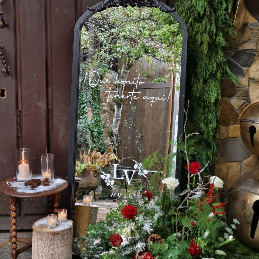 Ramo de novia con rosas blancas y rosas